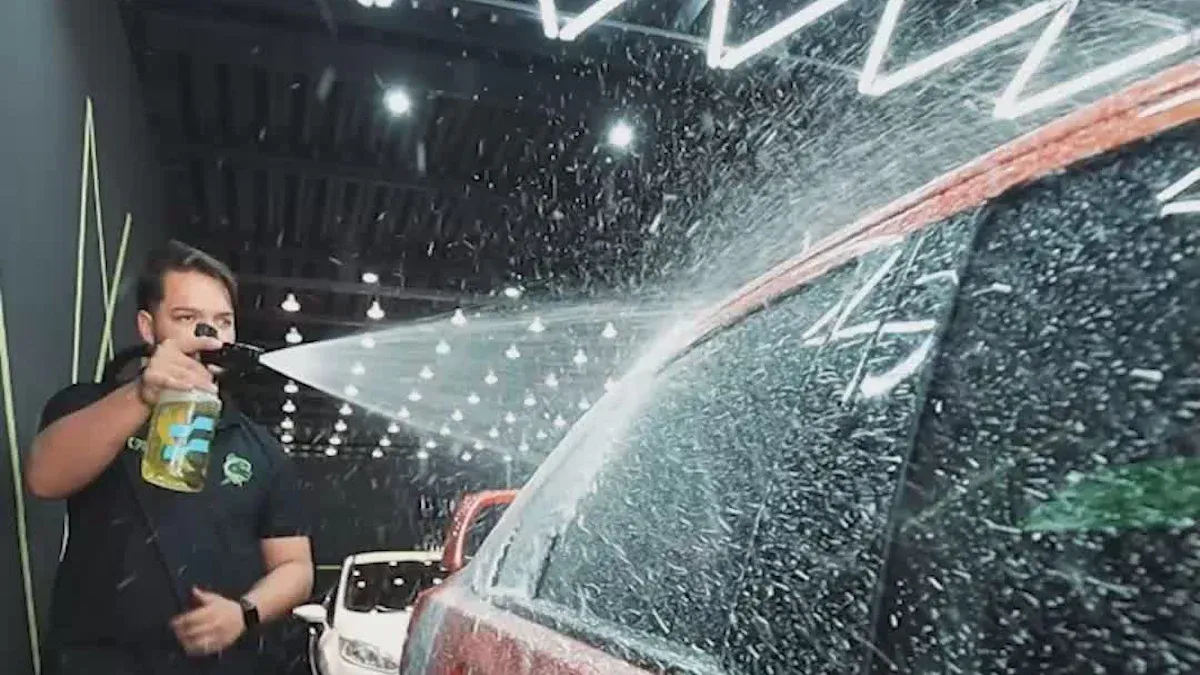 Superhydrophobic coating, demonstration with droplets bouncing off the surface to show its water and stain repelling properties.