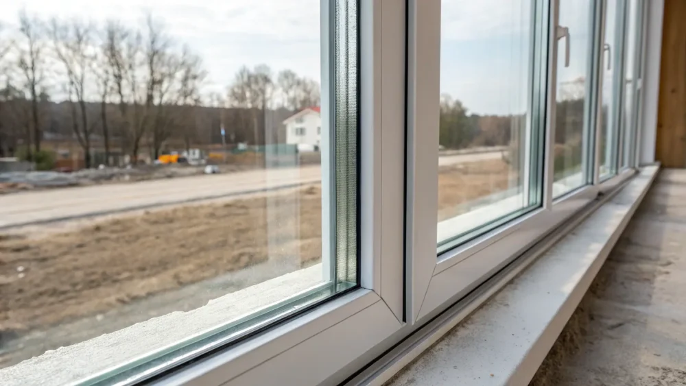 Transparent Glass Coating on a Window