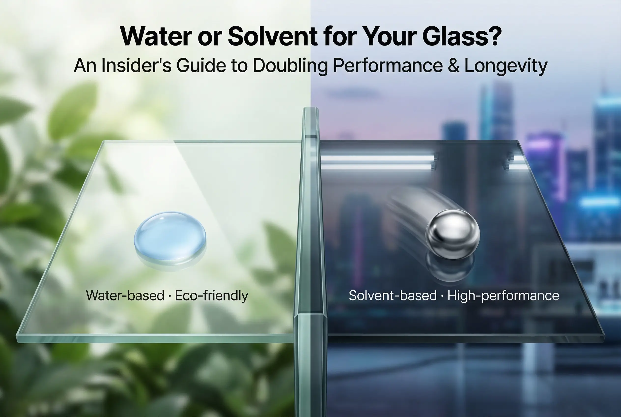 Water-Based or Solvent-Based? How to Choose the Right Glass Nano Coating?