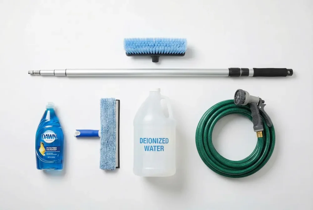 best tools for cleaning solar panels