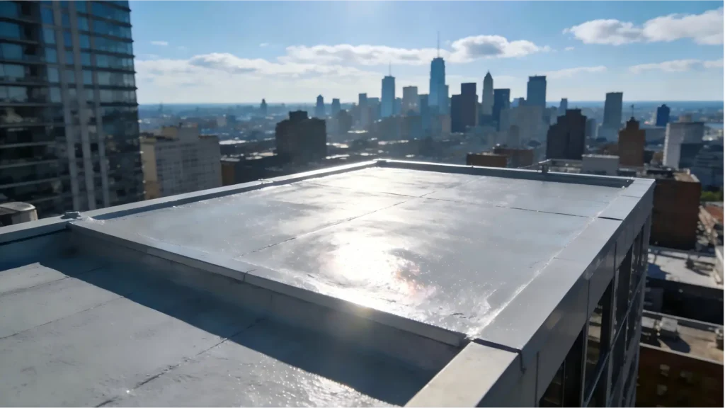 Urban application scenario of radiative cooling coatings